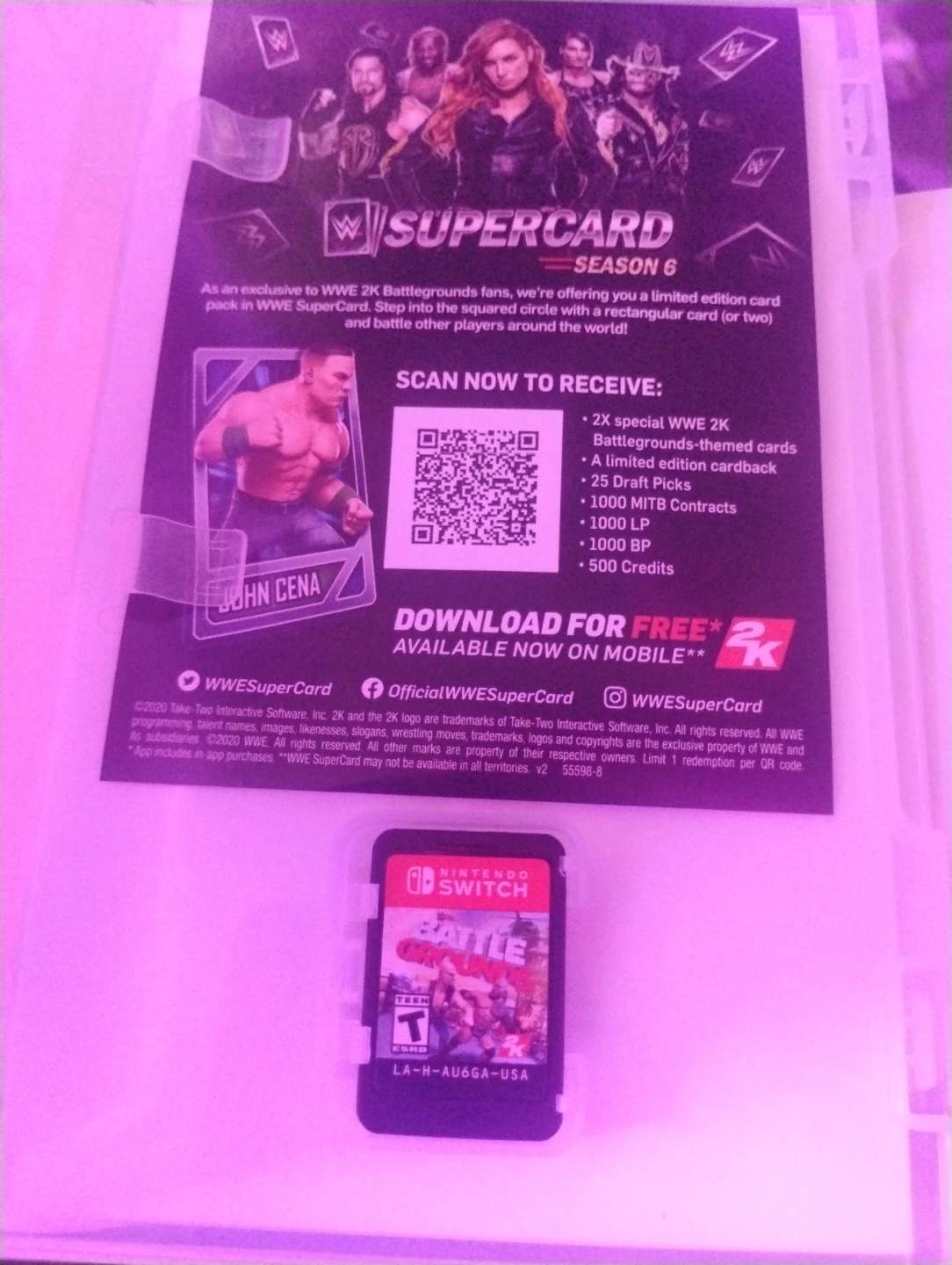WWE 2K Battlegrounds Nintendo Switch Game - photo 2