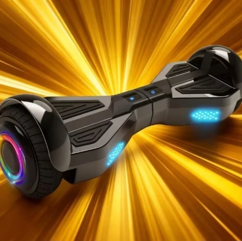 Black Hoverboard with LED Lights