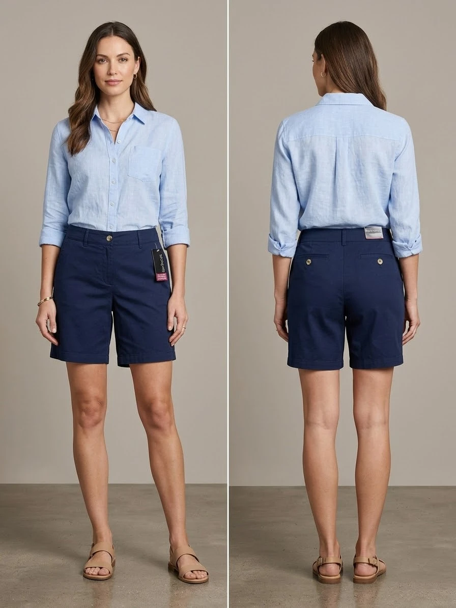 Kim Rogers Fit Solutions Navy Blue Shorts