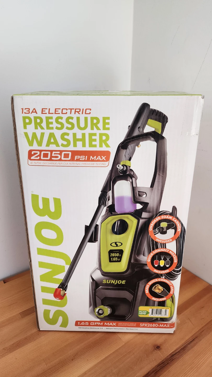 Sun Joe 13A Electric Pressure Washer 2050 PSI Max SPX2680-MAX