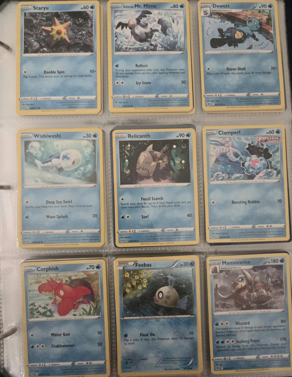 Pokemon Cards - Water and Fairy Types - photo 3