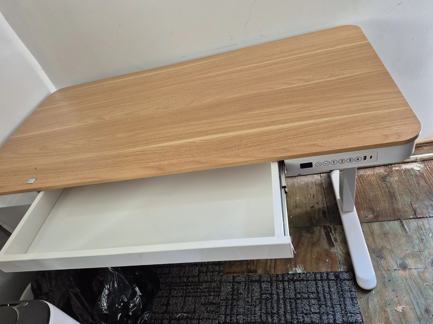 Adjustable Standing Desk with Drawer - photo 3