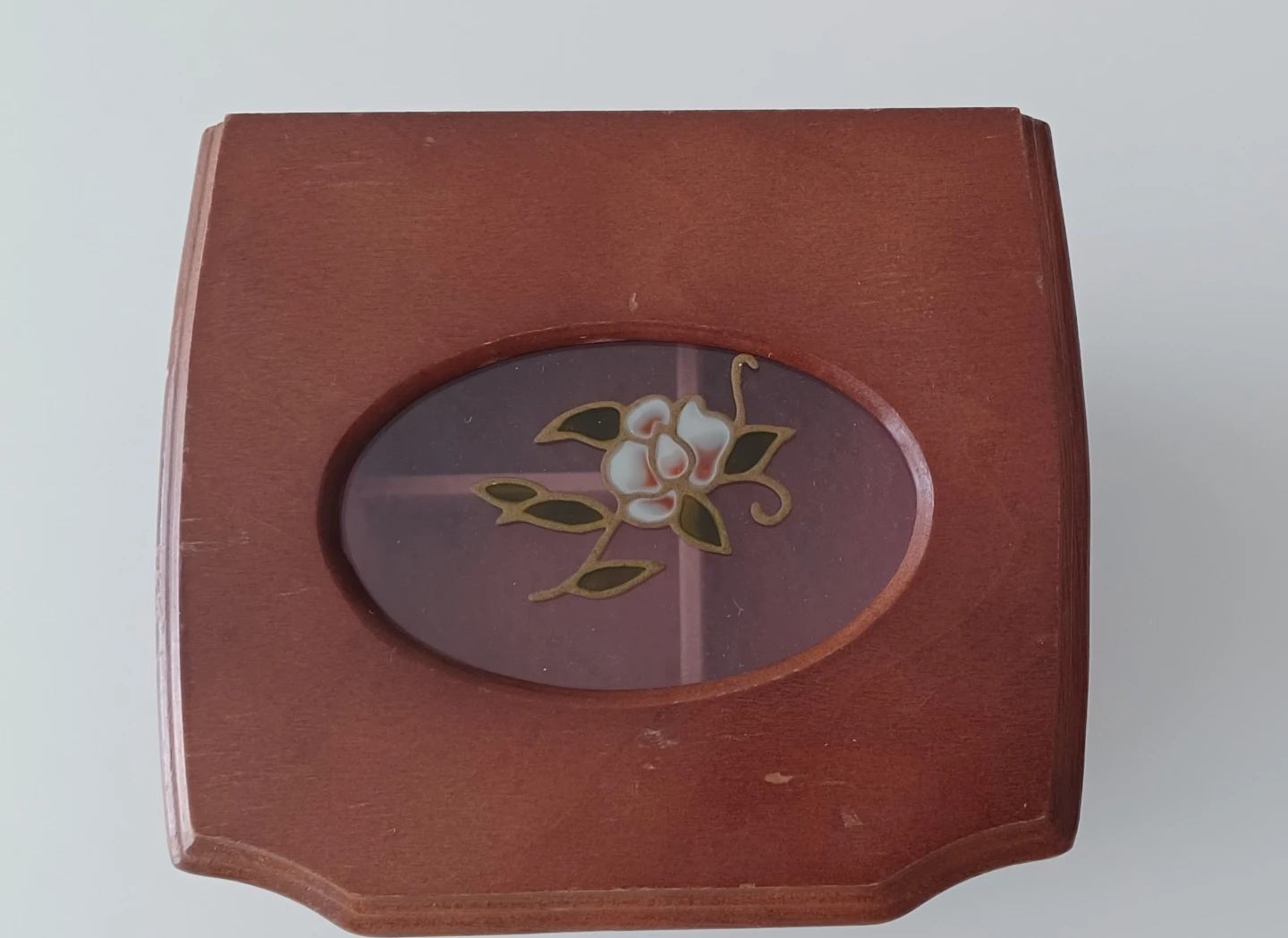 Wooden Jewellery Box with Floral Design - photo 2