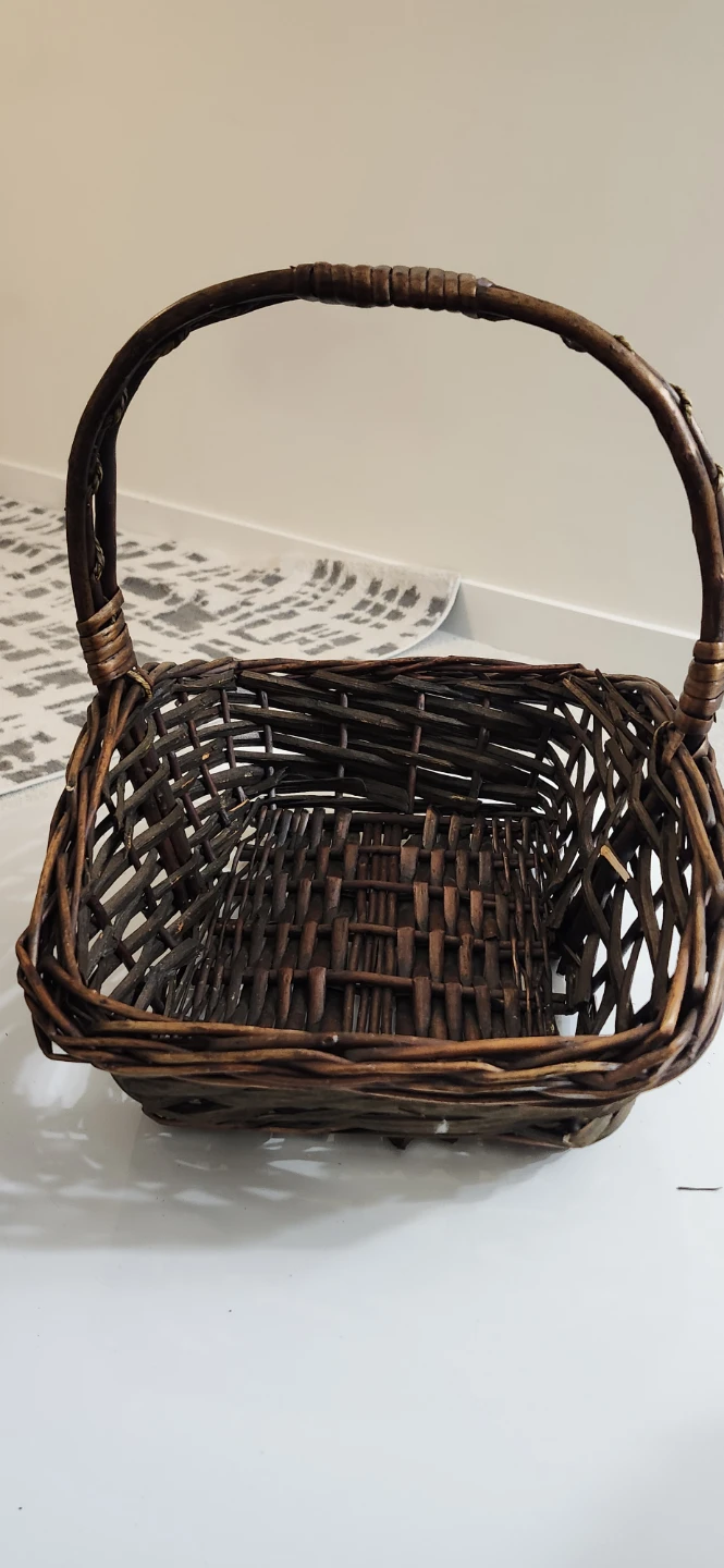 Wicker Basket with Handle - photo 2