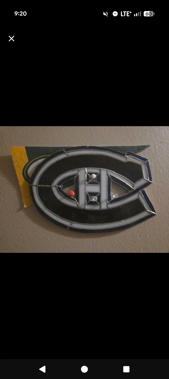 Montreal Canadiens Stained Glass Logo Art