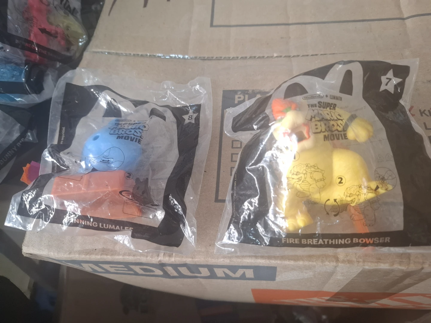 The Super Mario Bros. Movie McDonald's Happy Meal Toys