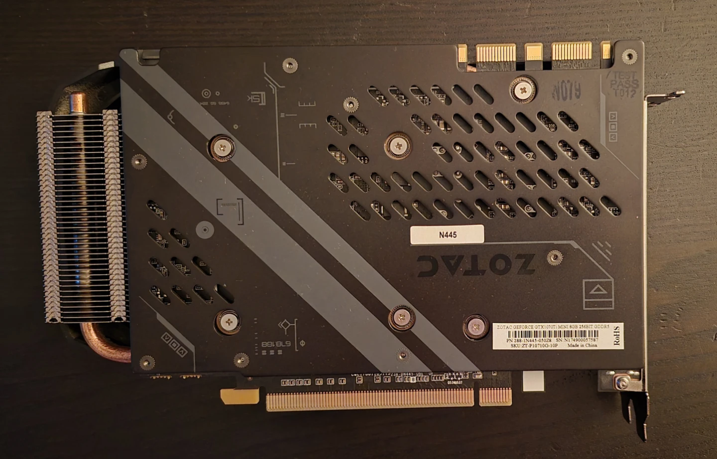 ZOTAC GeForce GTX 1070 Ti MINI 8GB Graphics Card - photo 4