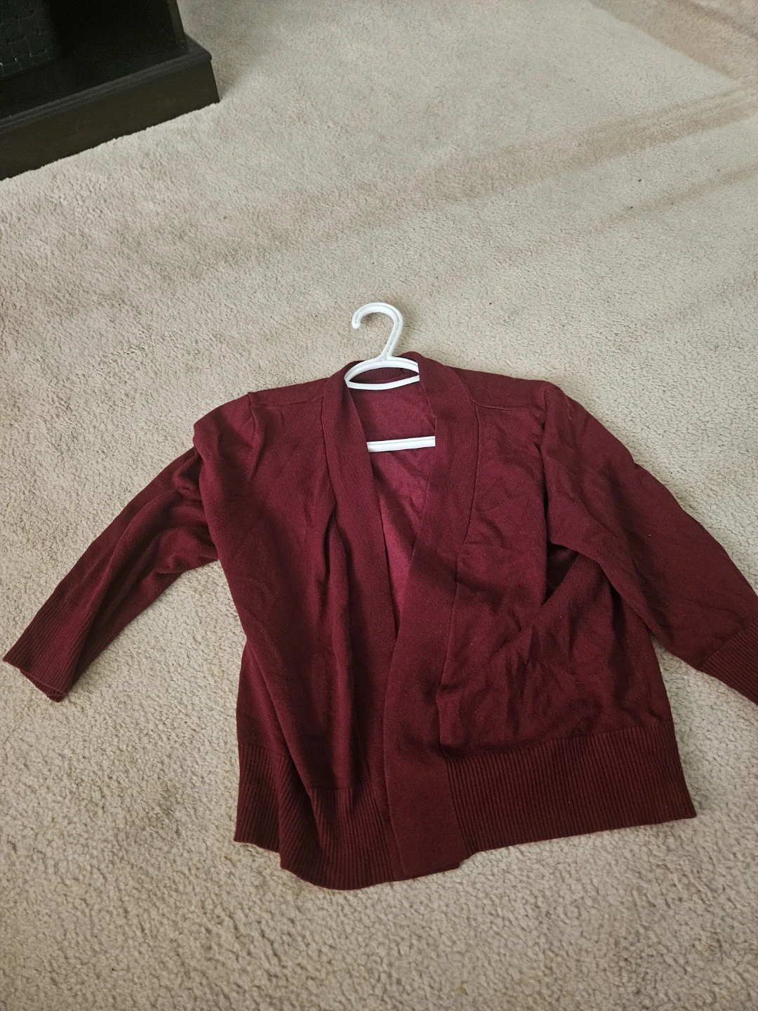 Burgundy Cardigan
