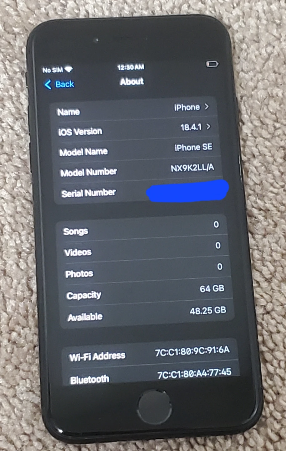 Apple iPhone SE (2nd Gen) - 64GB - Black - photo 3