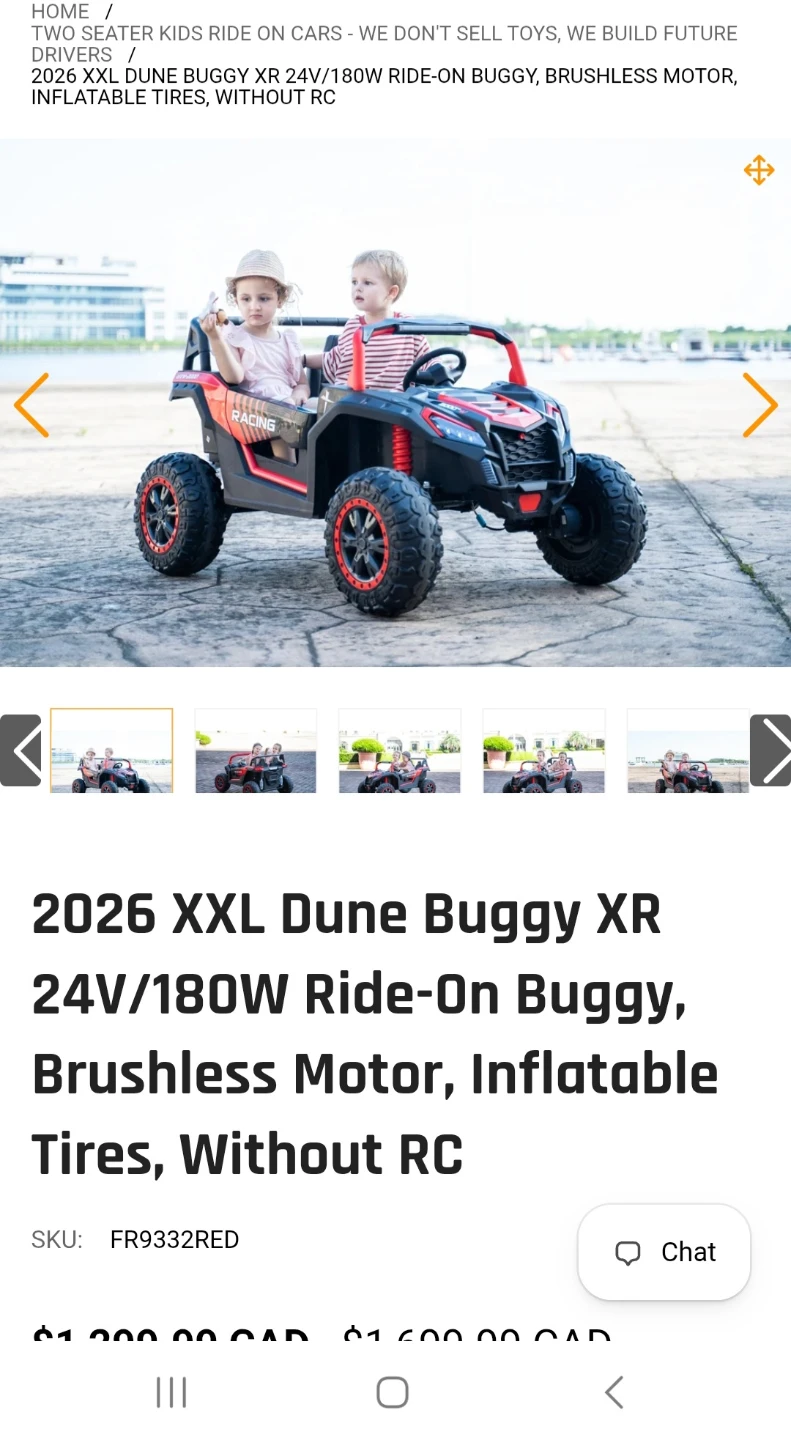 2026 XXL Dune Buggy XR Ride-On Toy