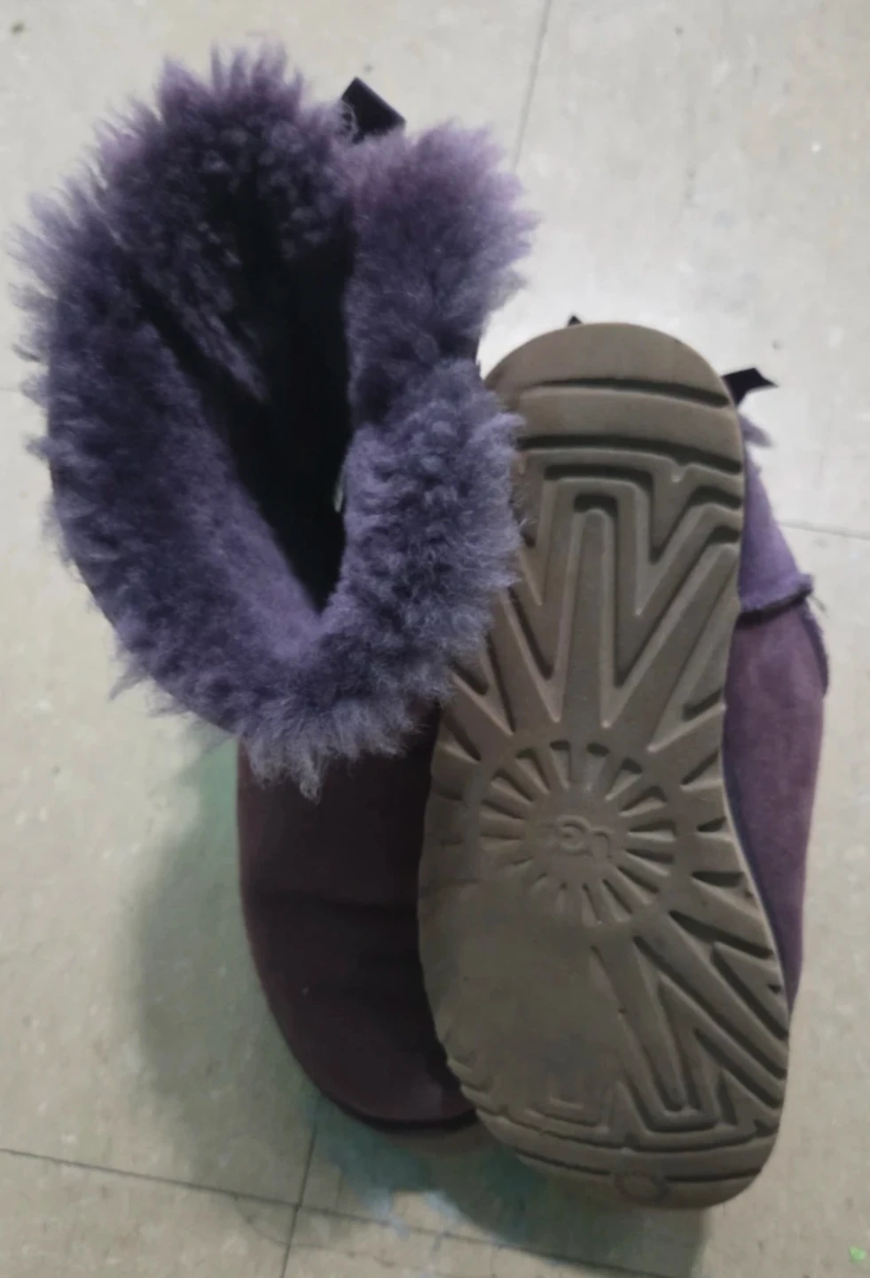 Purple UGG Boots with Bows Size 7 - photo 3