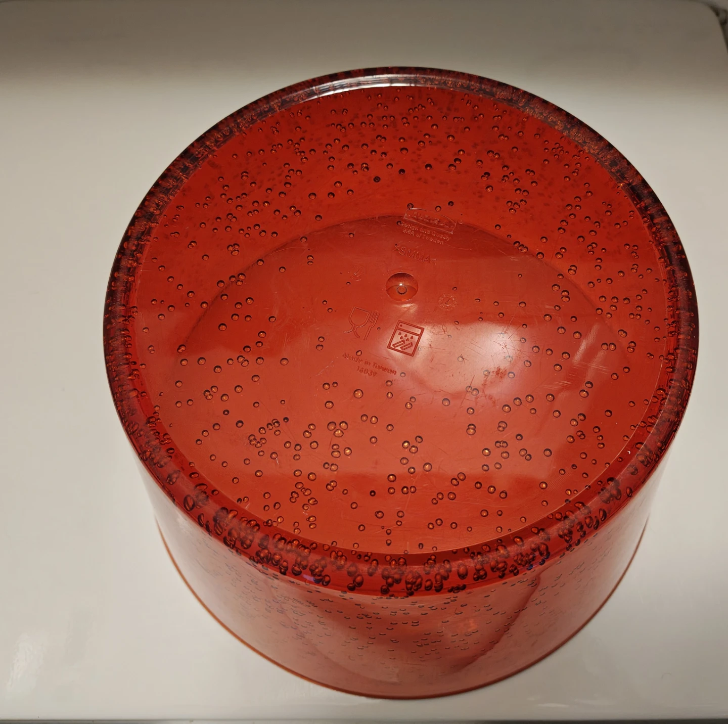 IKEA SMILA Red Bubble Bowl - photo 3