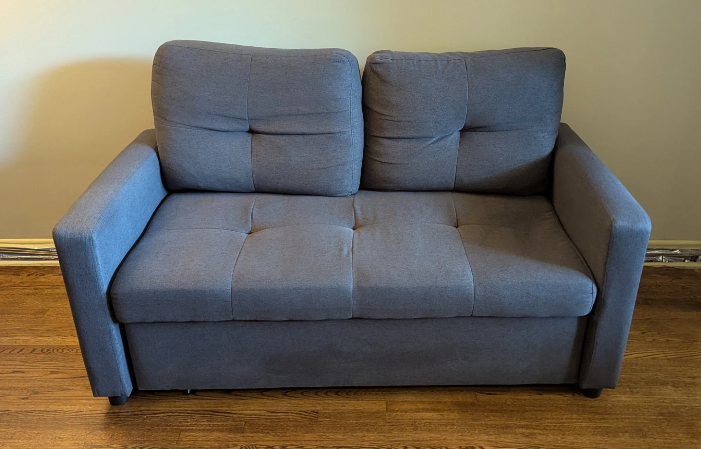 Grey Loveseat Sofa Bed - photo 2