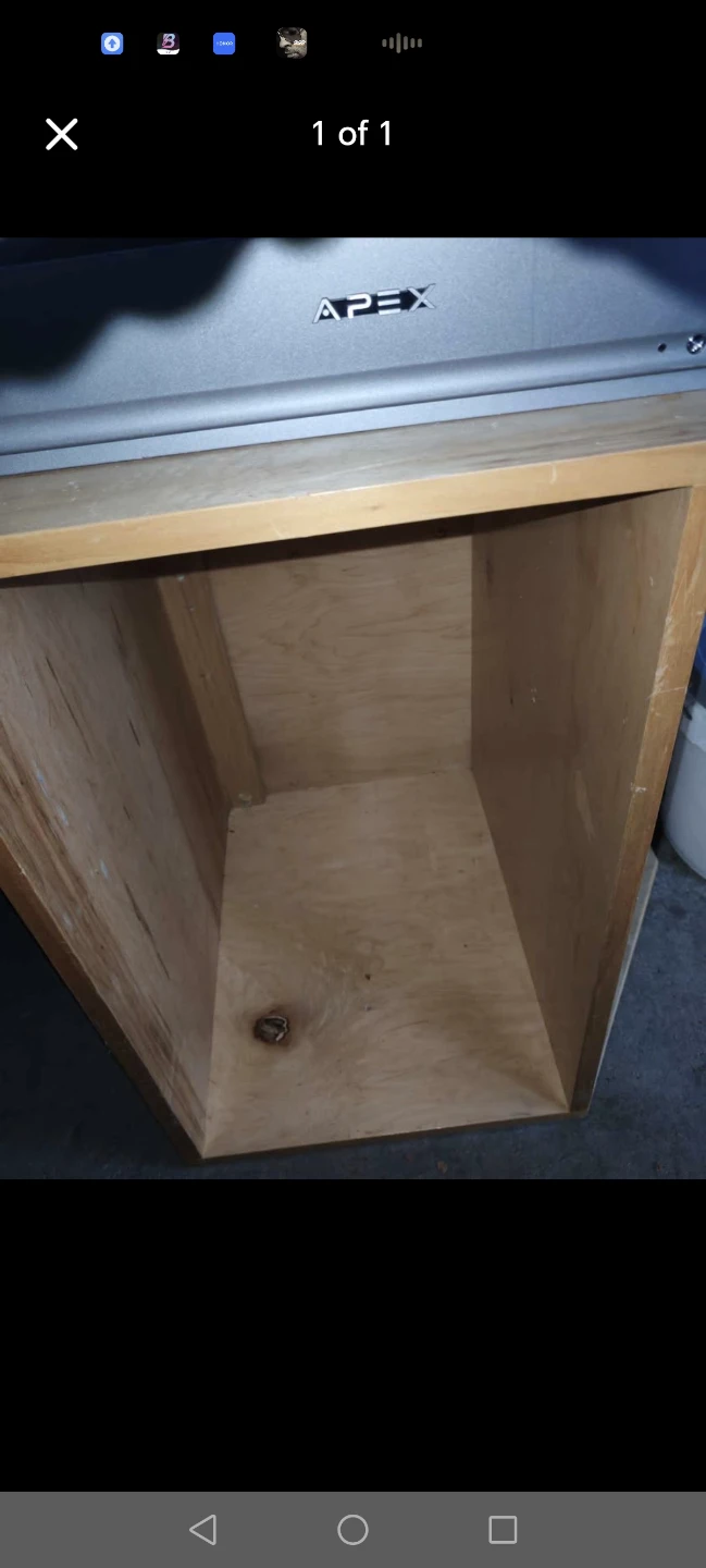 Appliance shelf maple custom