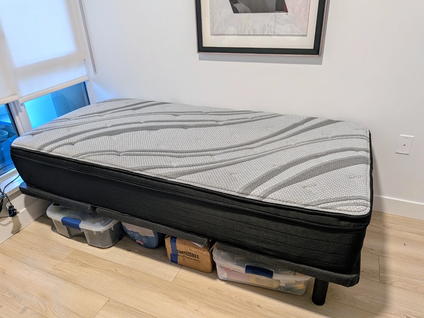 Twin Bed Frame with Mattress