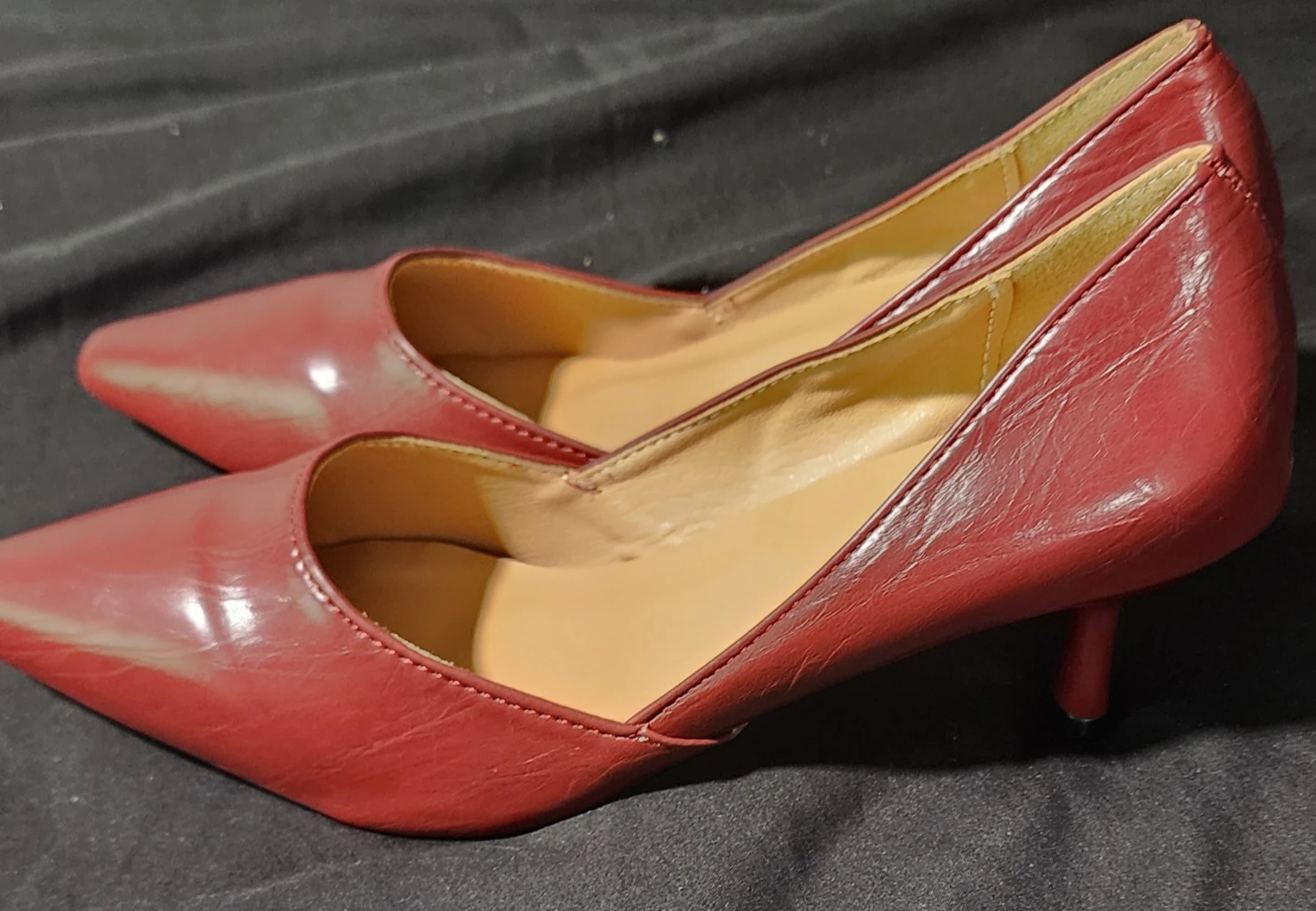Red Pointed Toe Kitten Heels - photo 2