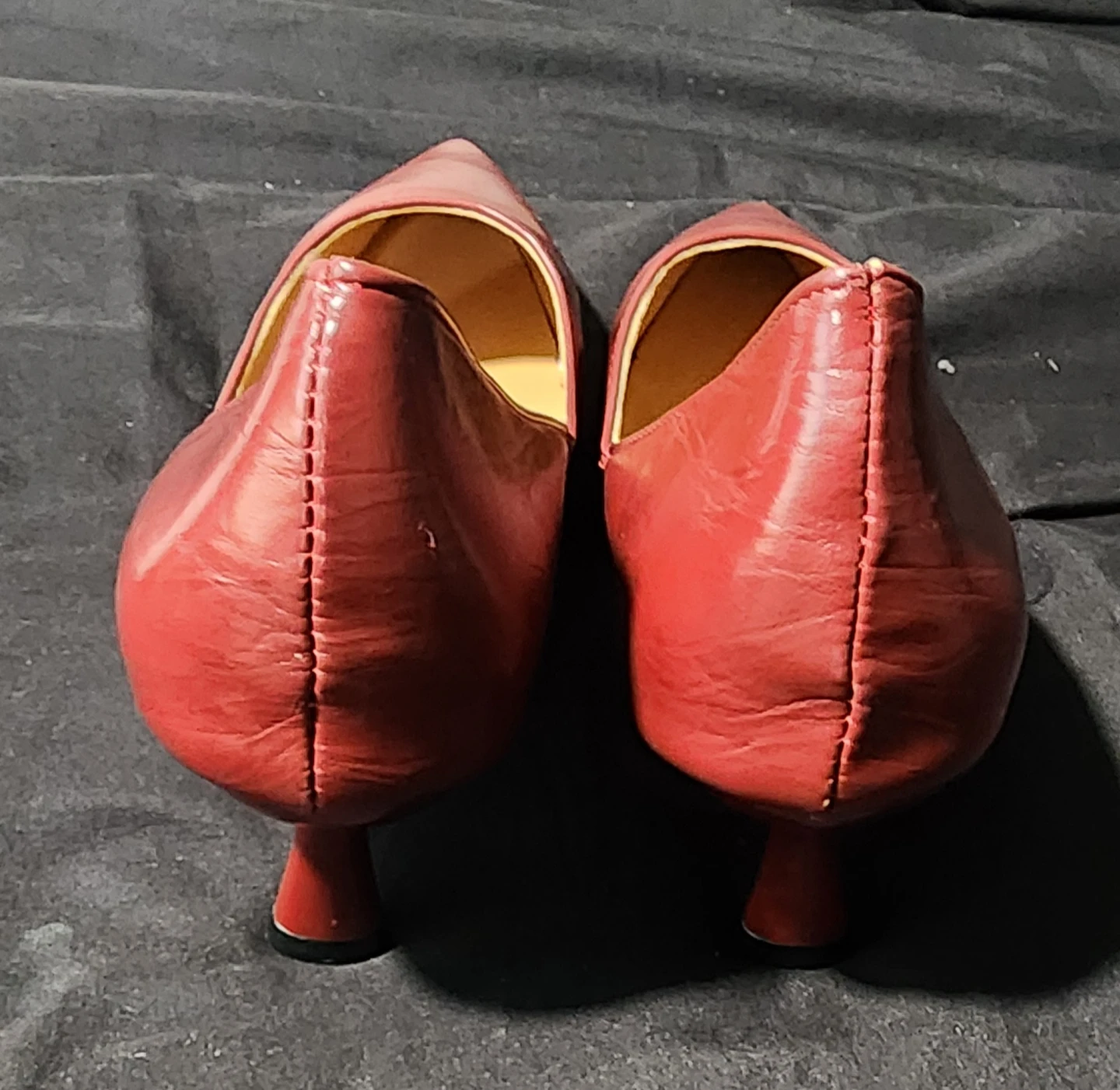 Red Pointed Toe Kitten Heels - photo 3