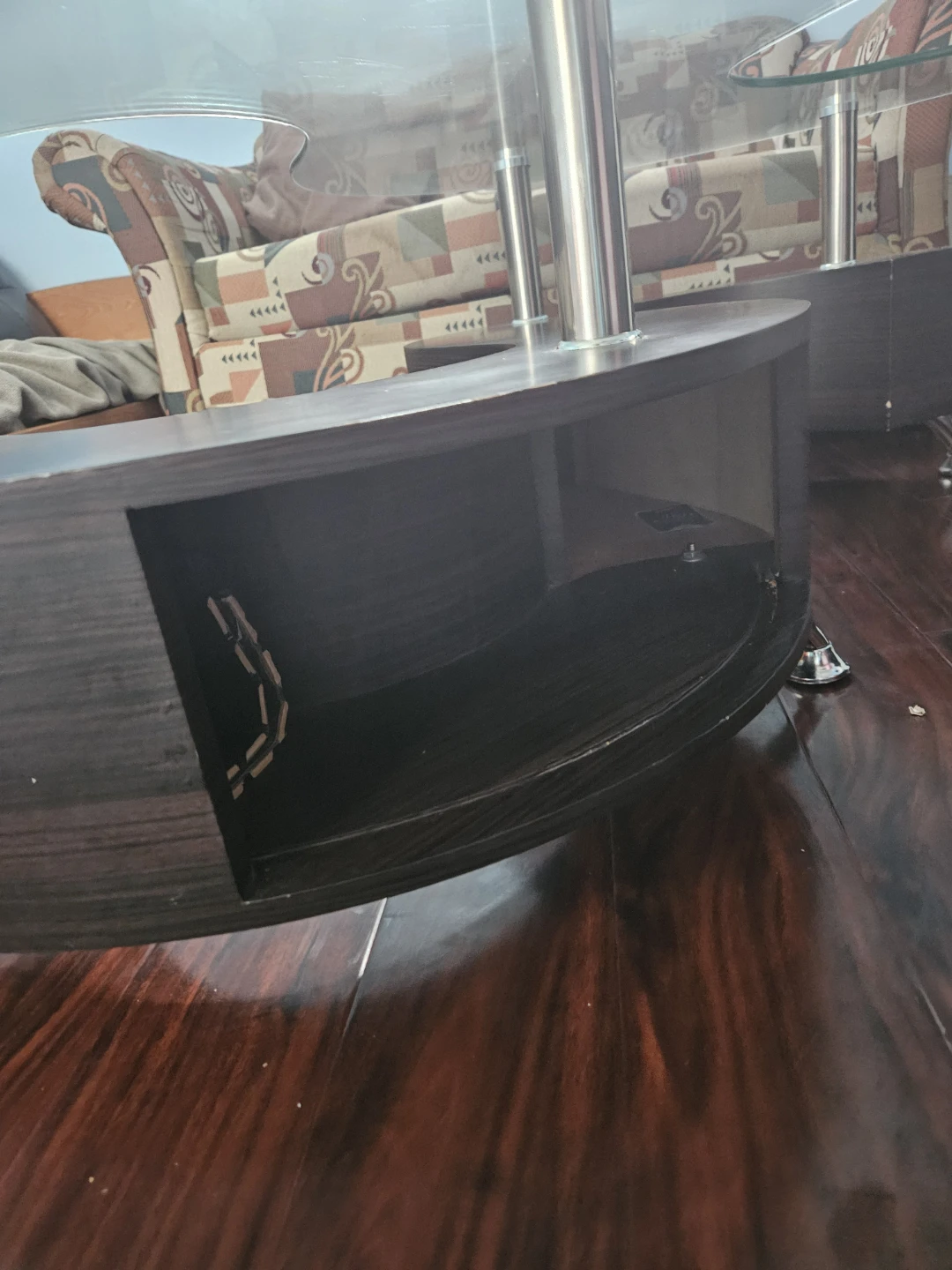 Glass and Wood Coffee Table - photo 4