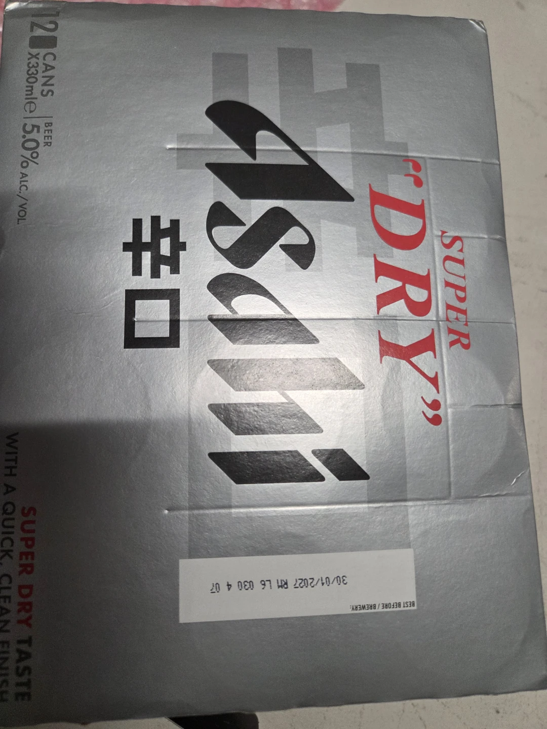 Asahi Super Dry Beer 12 Cans