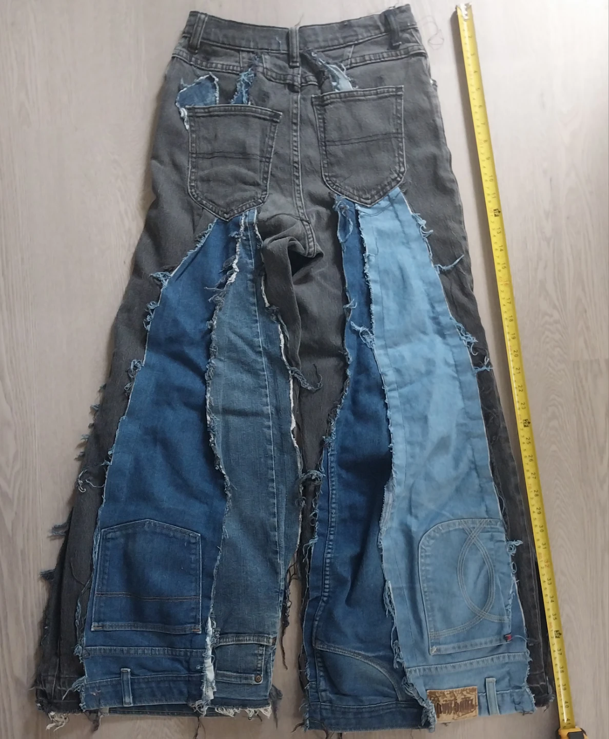 Upside Down Wide-Leg Jeans - photo 2
