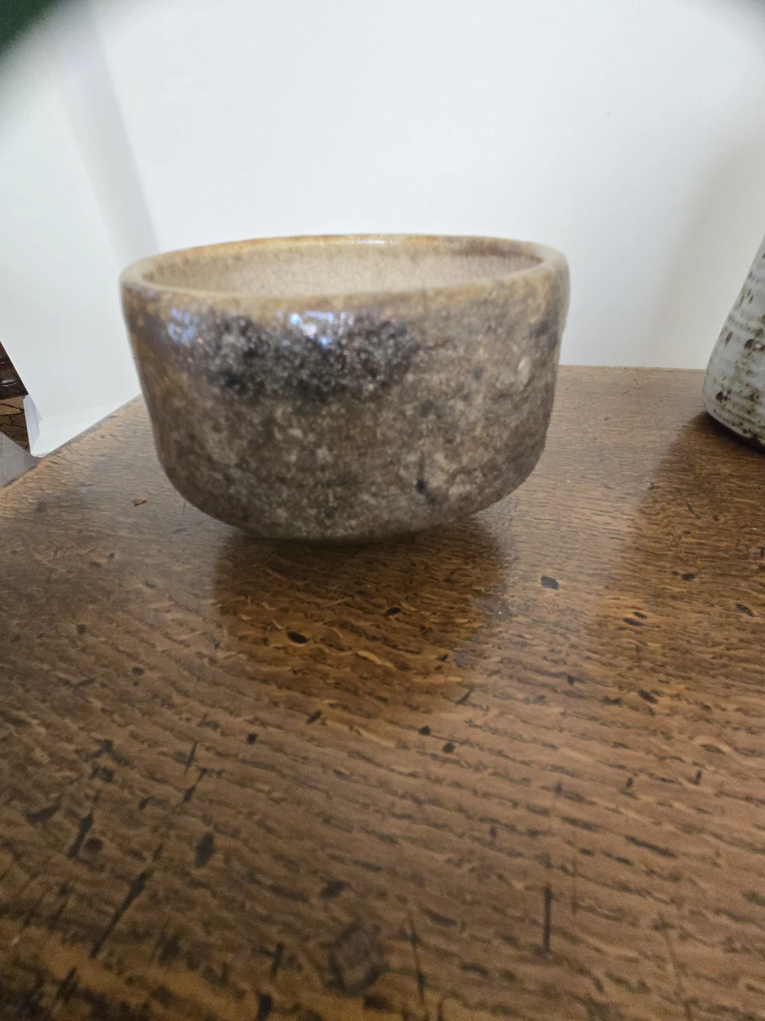 Rustic Ceramic Bowl with Raku glaze