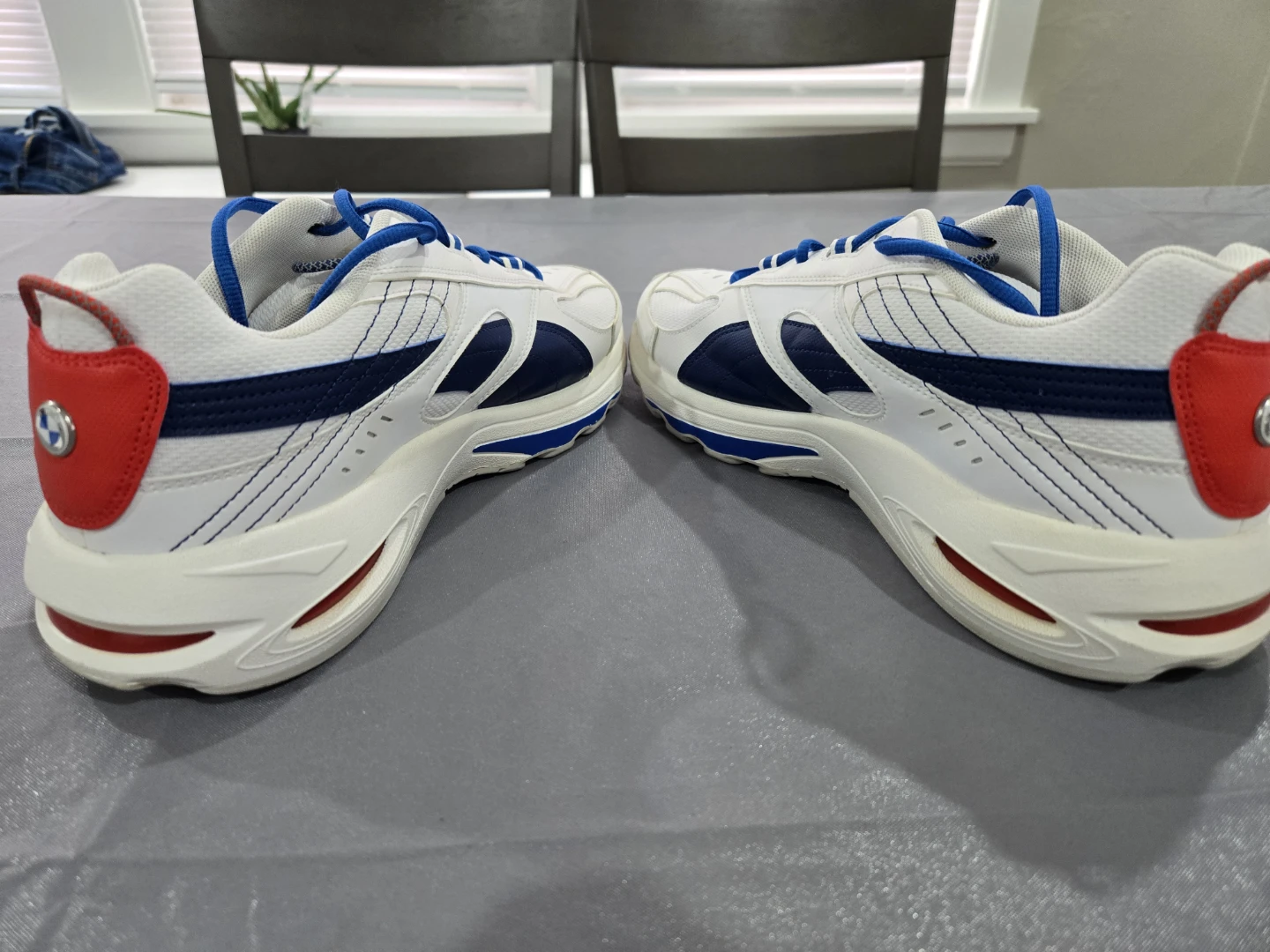 BMW Motorsport White Blue Red Running Shoes - photo 4
