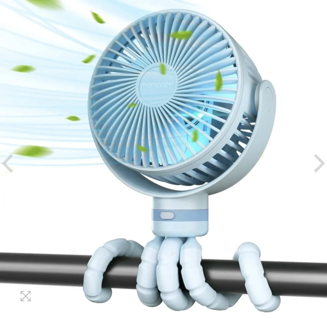 Momcozy Portable Stroller Fan Baby Blue - photo 2