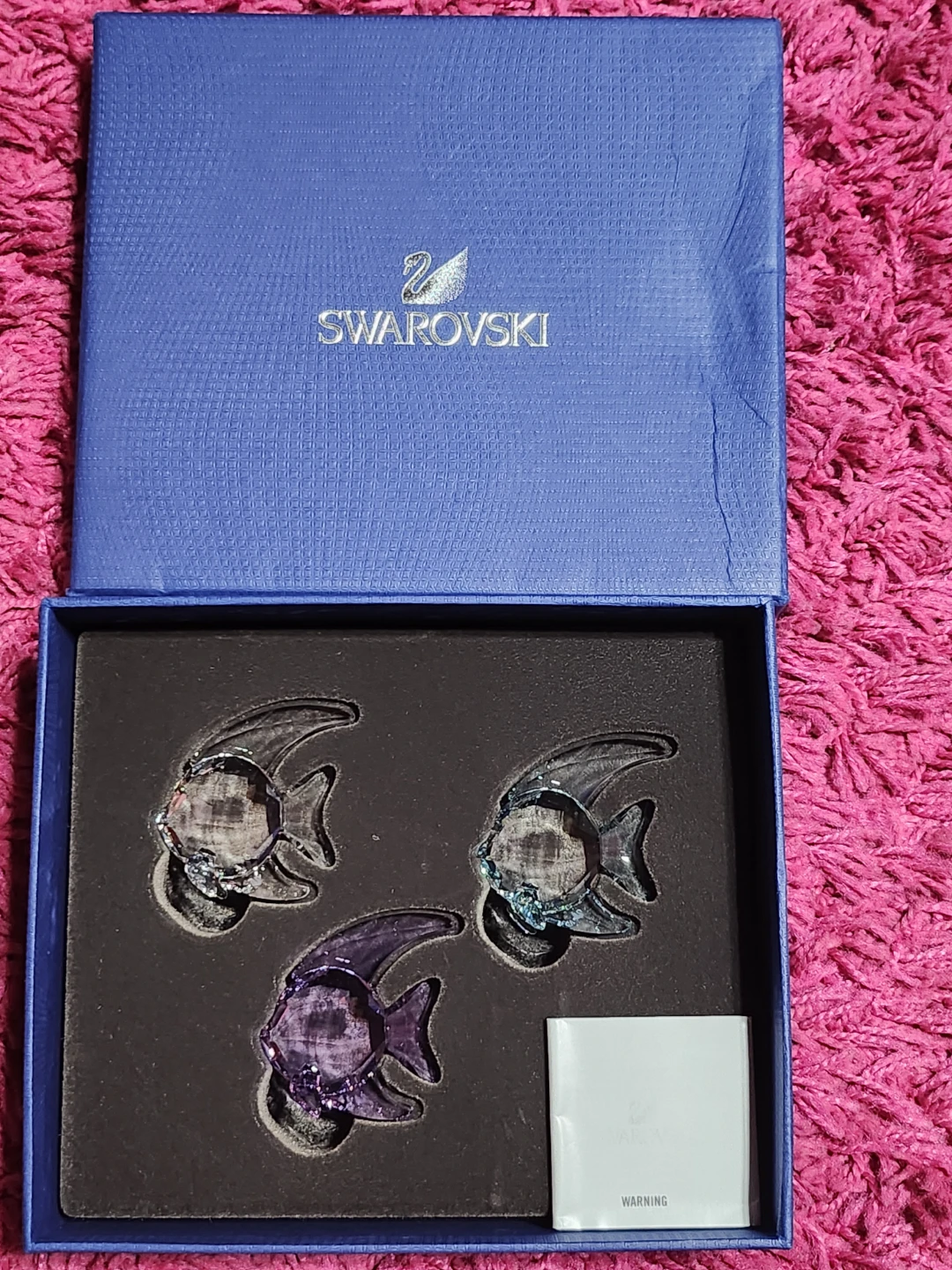 Swarovski Crystal Fish Figurines Set