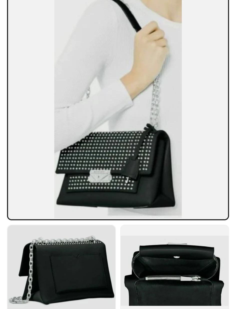 Michael Kors Studded Leather Shoulder Bag - photo 2