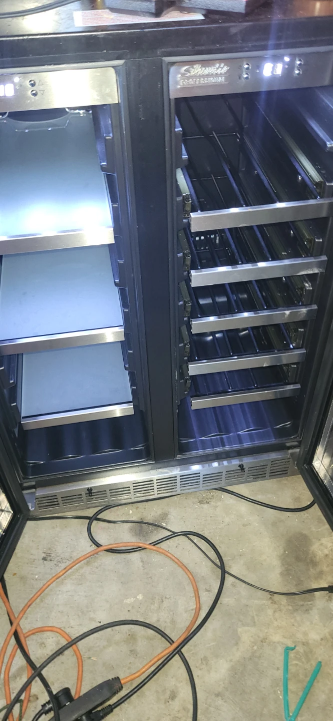 Stainless Steel Dual Zone Wine Fridge - photo 2