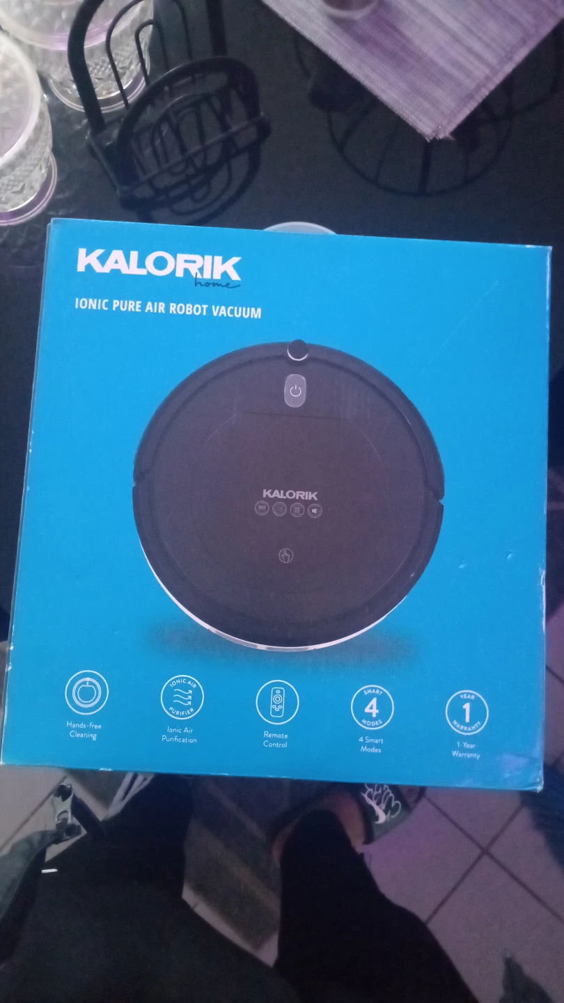 Kalorik® Home Ionic Pure Air Rechargeable Robot Vacuum