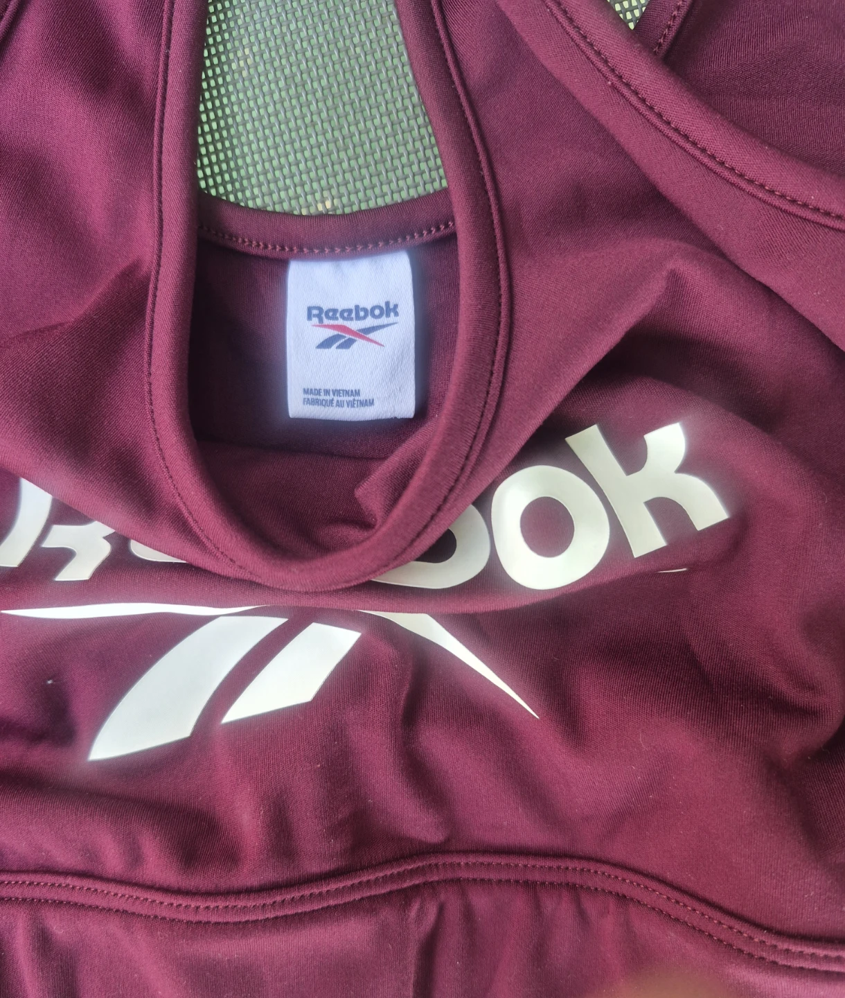 Reebok Sports Bra Burgundy - photo 3