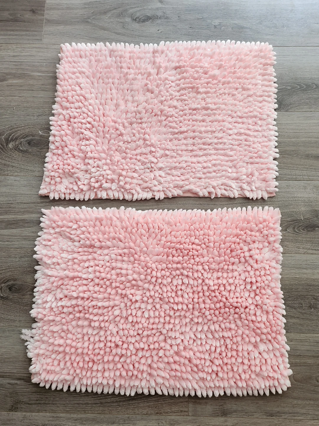 Pink Chenille Bath Mats