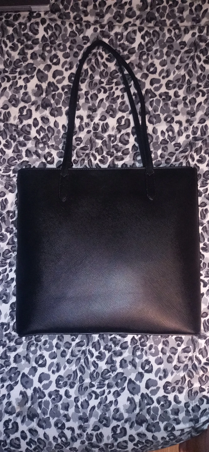 Kate Spade Black Tote Bag with Bow Accent