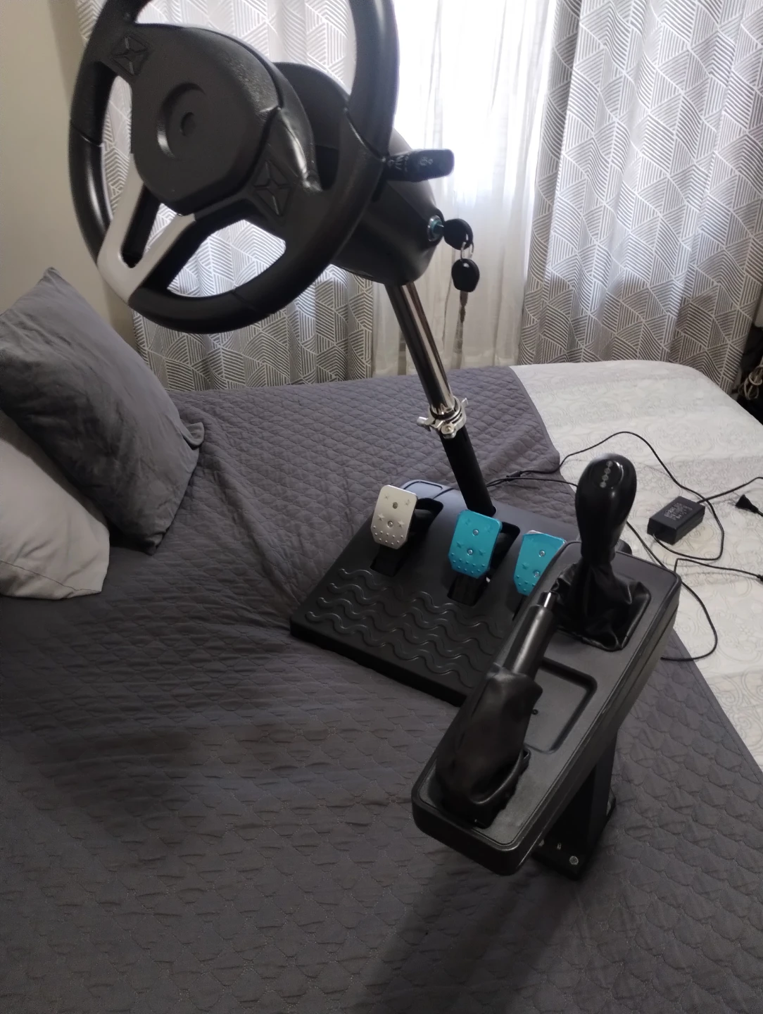 Racing Wheel Pedals and Shifter Set