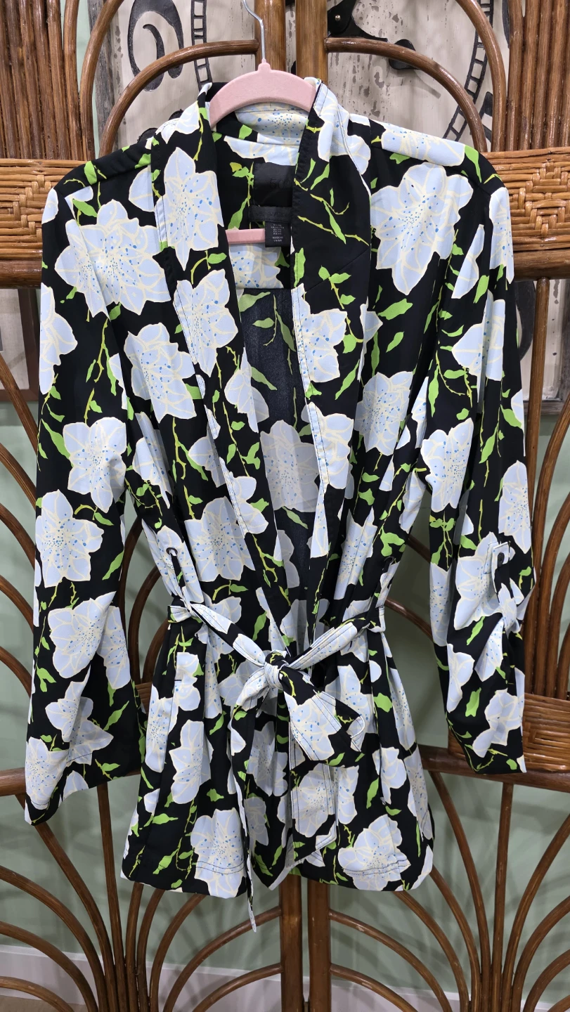 500 Maison Cinqcent Floral Jacket with tie waist XL - photo 5