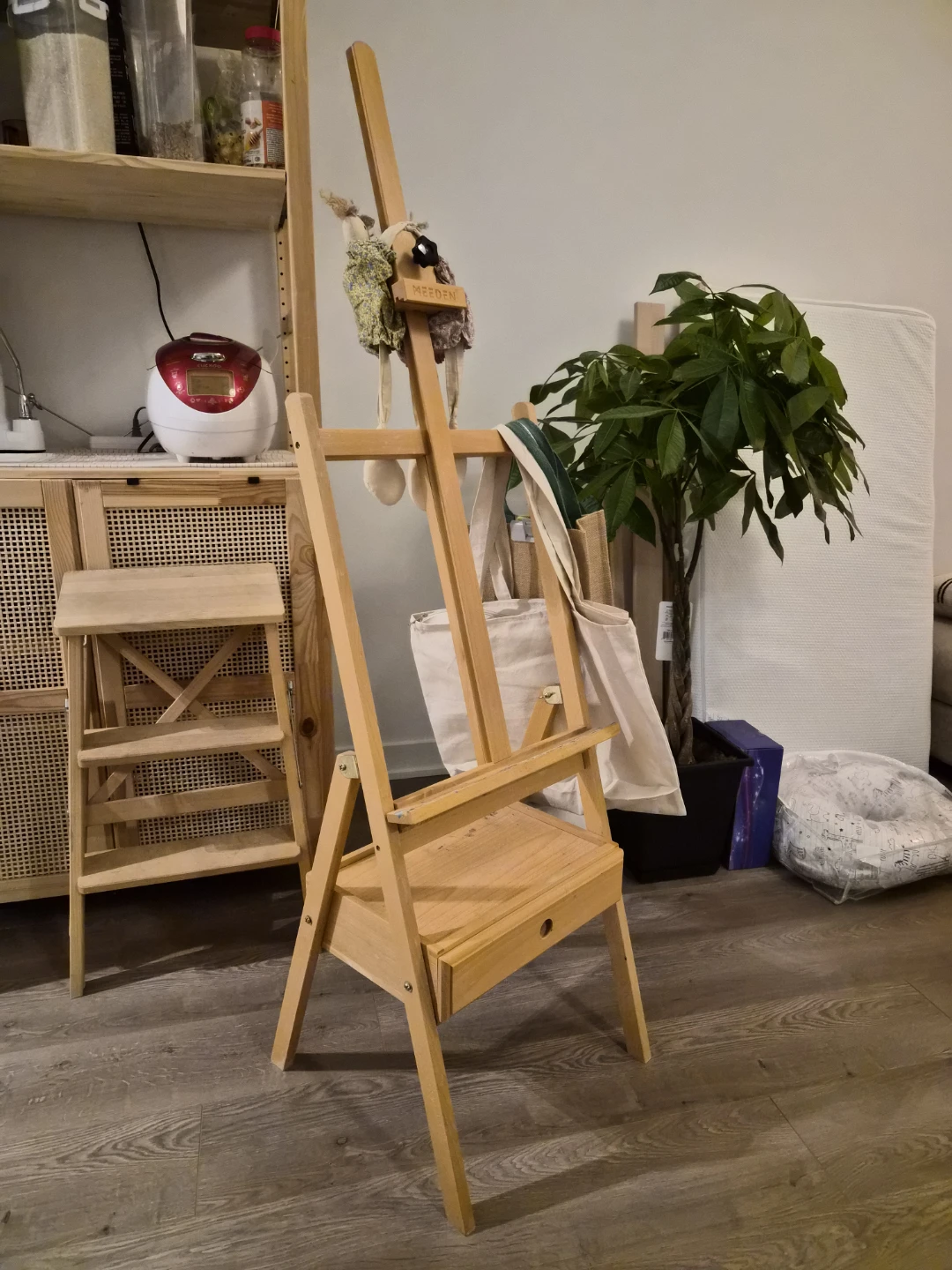 Wooden Artist Easel with Drawer