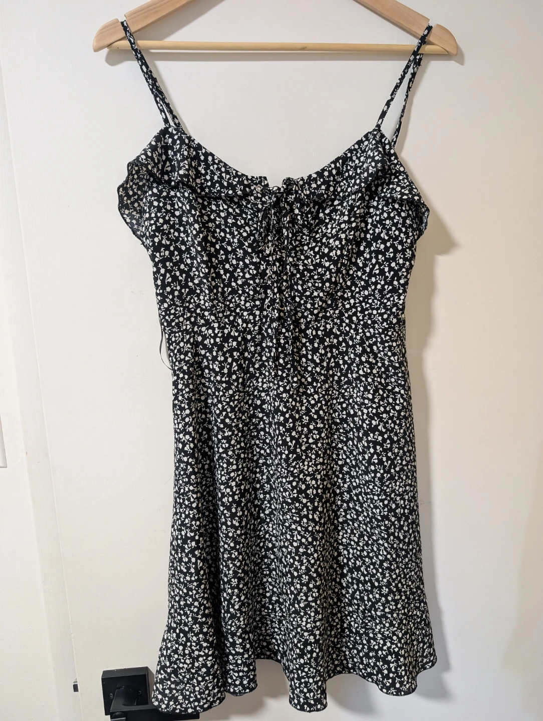 ReVamped Black Floral Mini Dress - S
