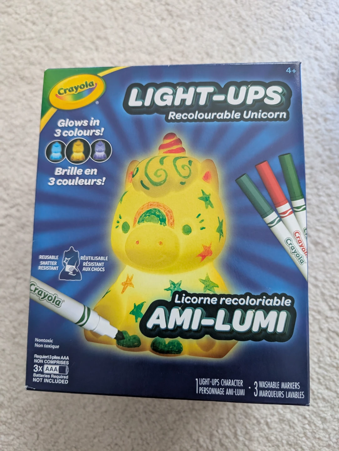 🦄 Crayola Light-Ups Recolourable Unicorn – $5