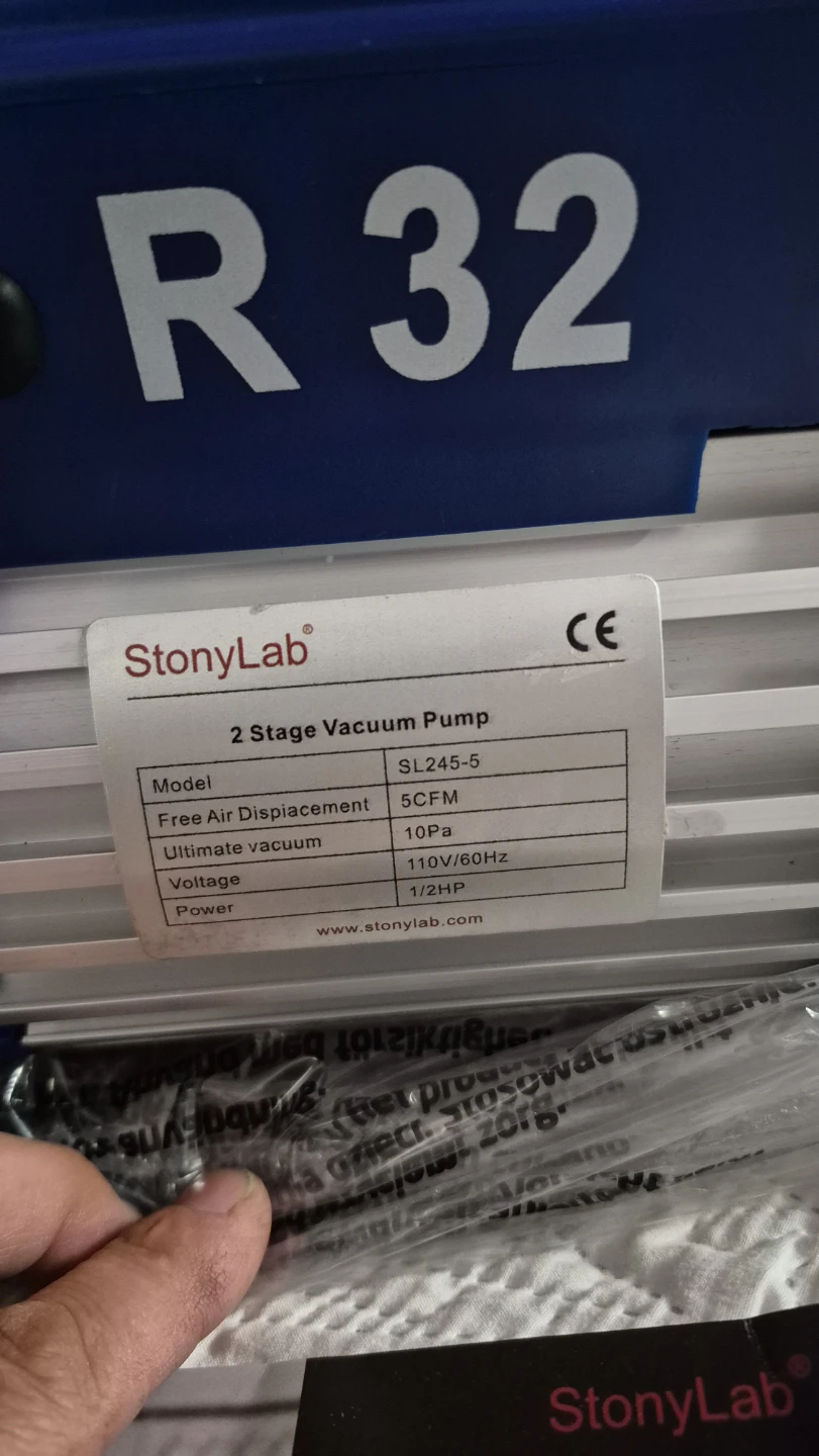 StonyLab 2 Stage Vacuum Pump, 5 CFM, 1/2 HP - photo 5