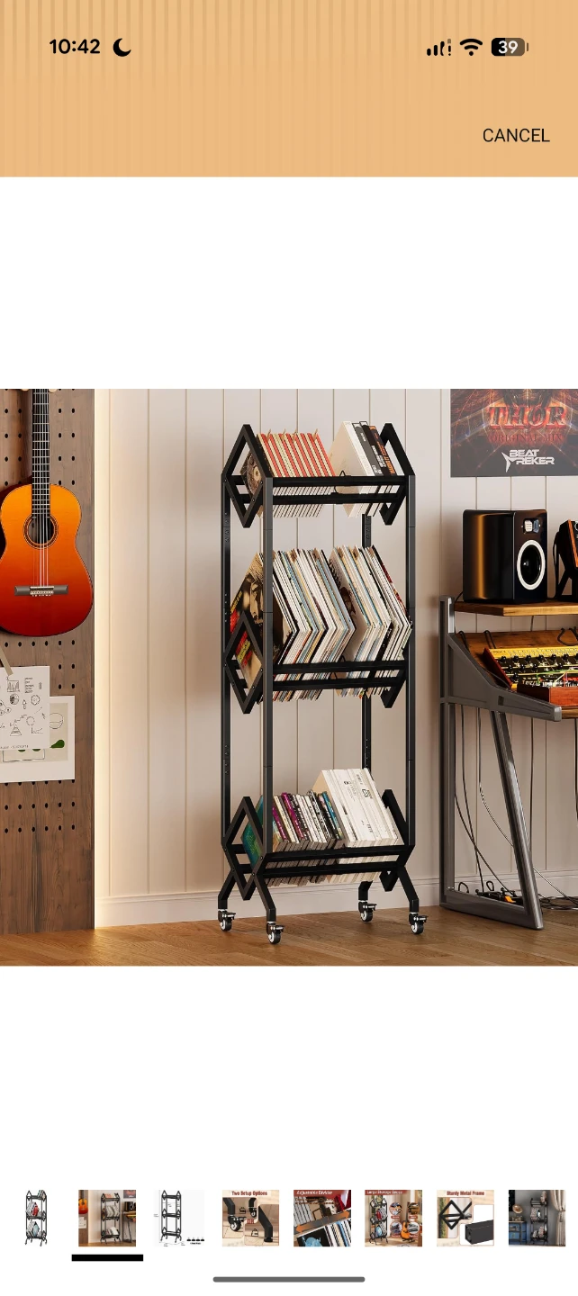 3-Tier Rolling Storage Shelf