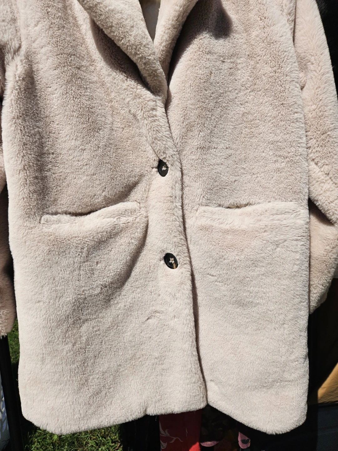 Janice Faux Fur Coat One Size Beige - photo 5