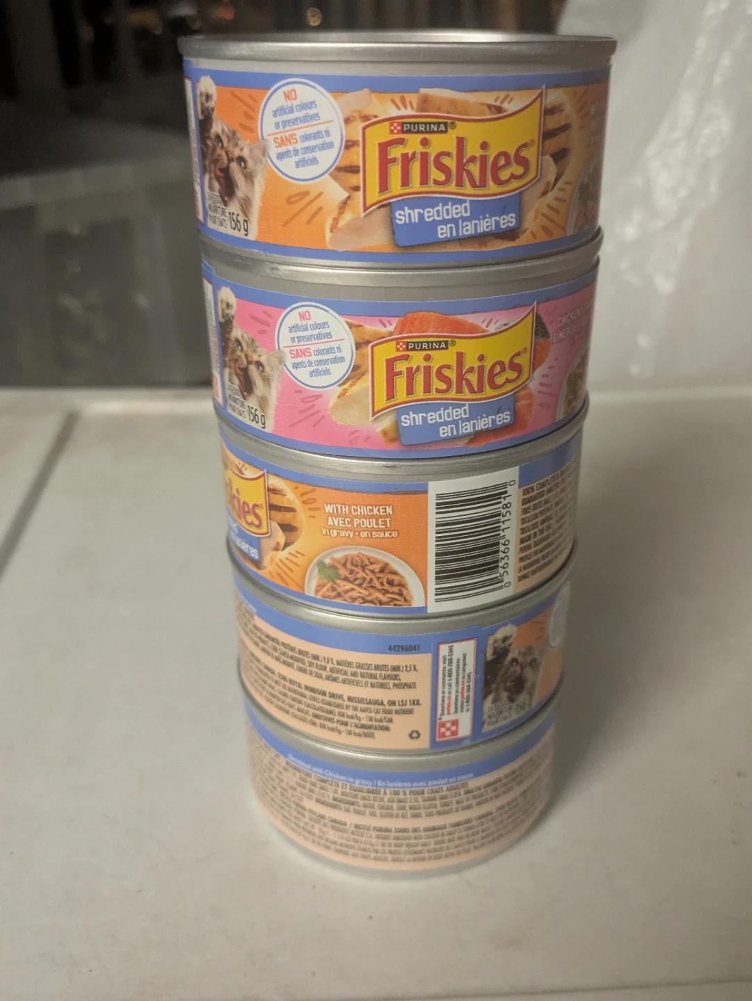 Purina Friskies Shredded Cat Food - 5 cans
