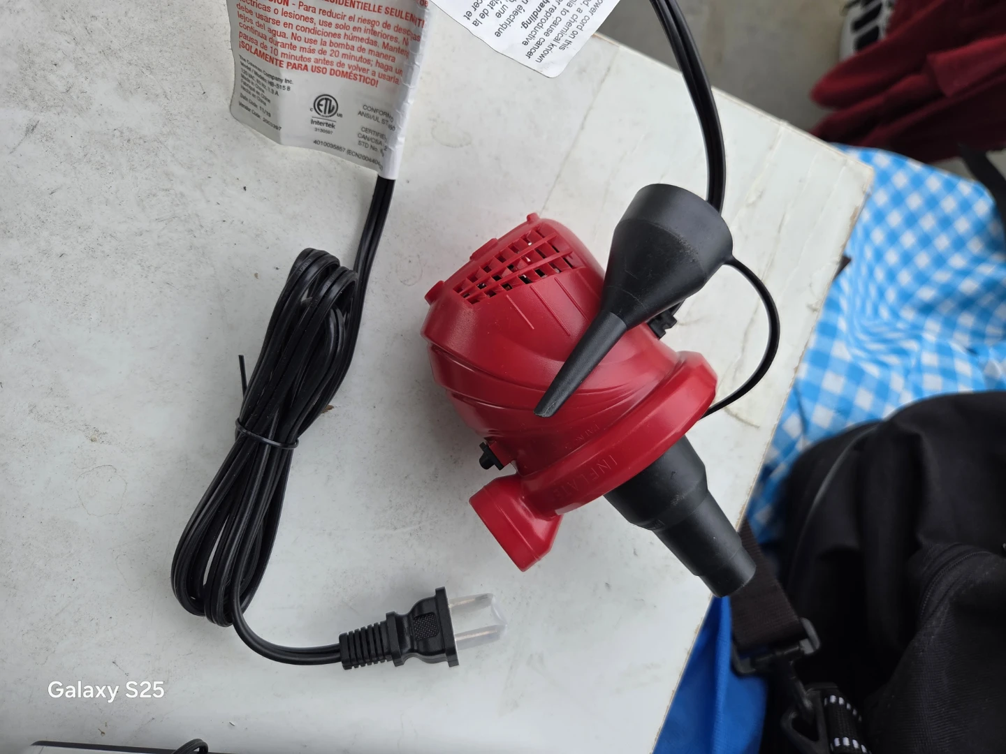 Coleman Red Electric Air Pump