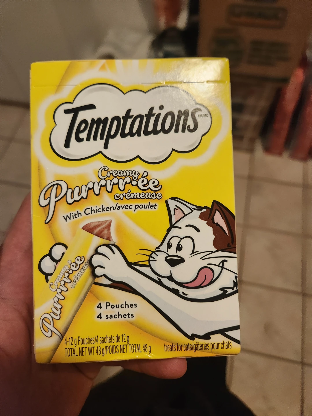 CAT CRACK - Temptations Creamy Purrfecte Cat Treats with Chicken
