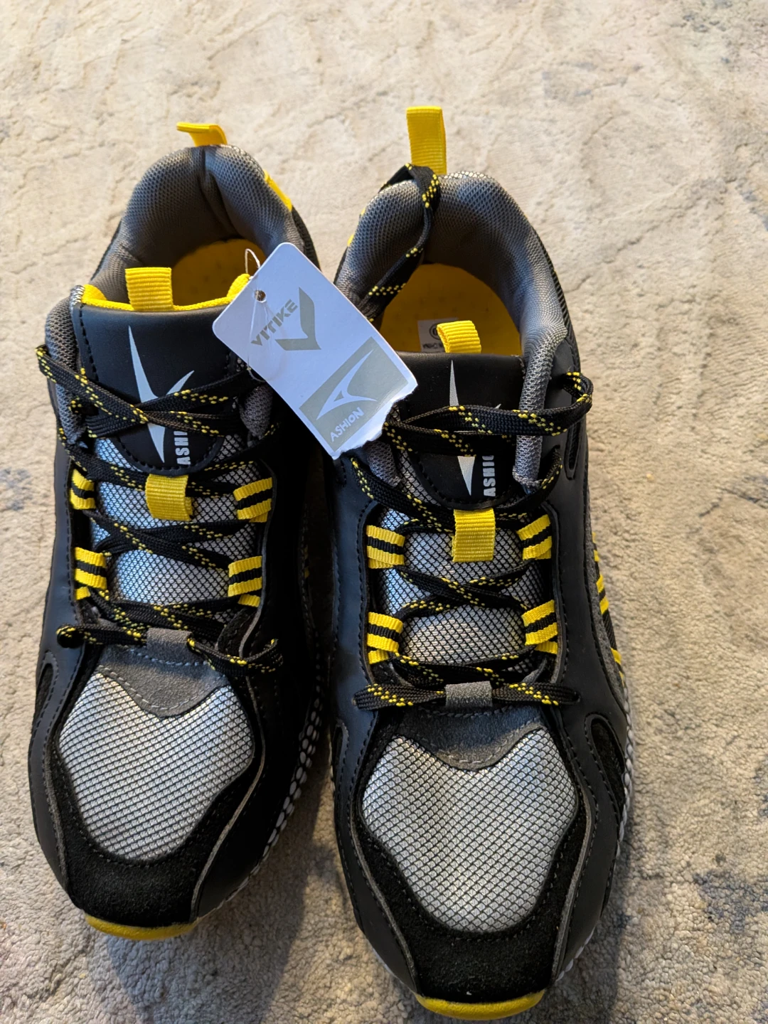 ASHION Black and Yellow Athletic Shoes - photo 2