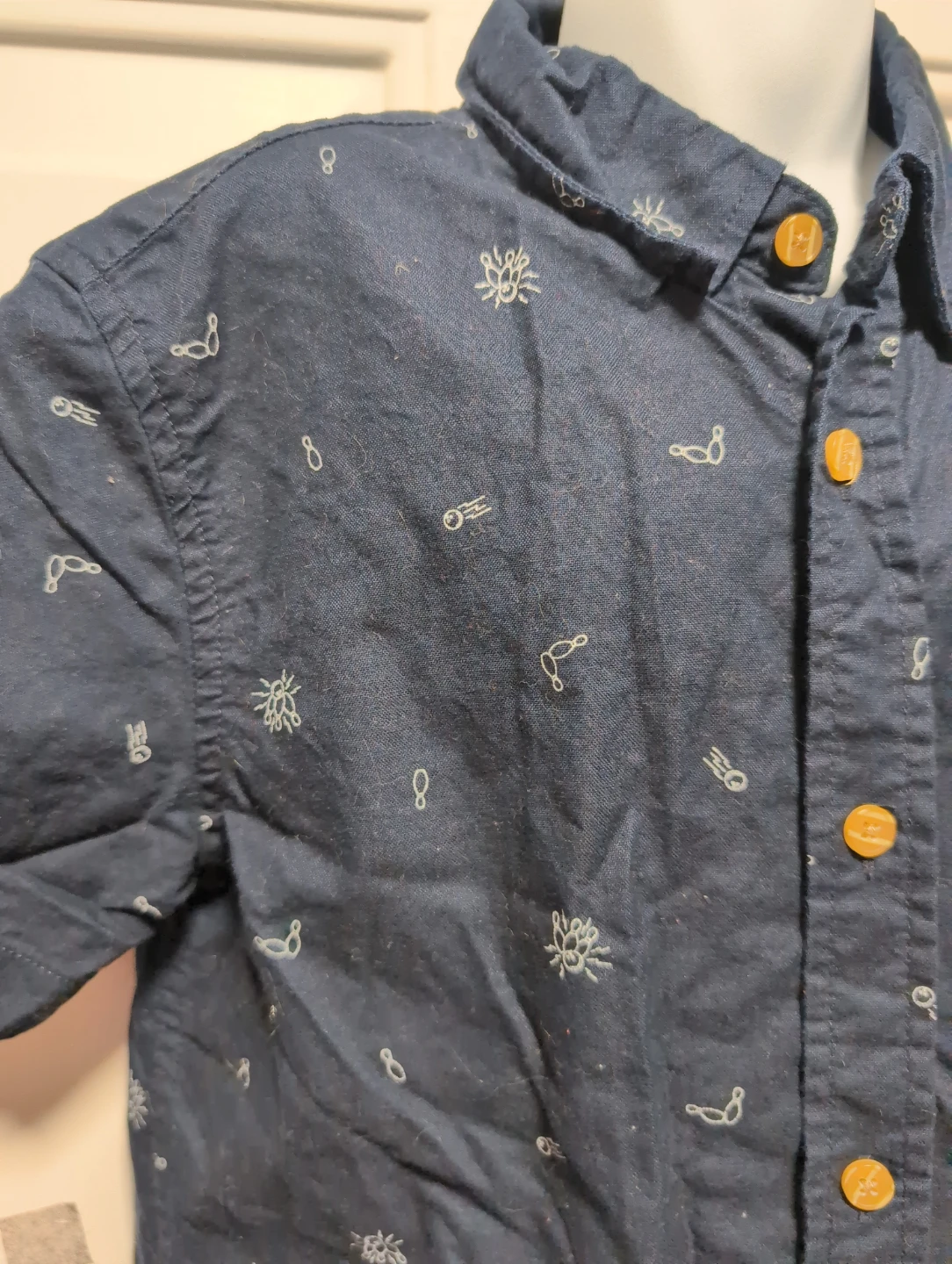 Blumind short sleeve button down shirt size 12 - photo 2