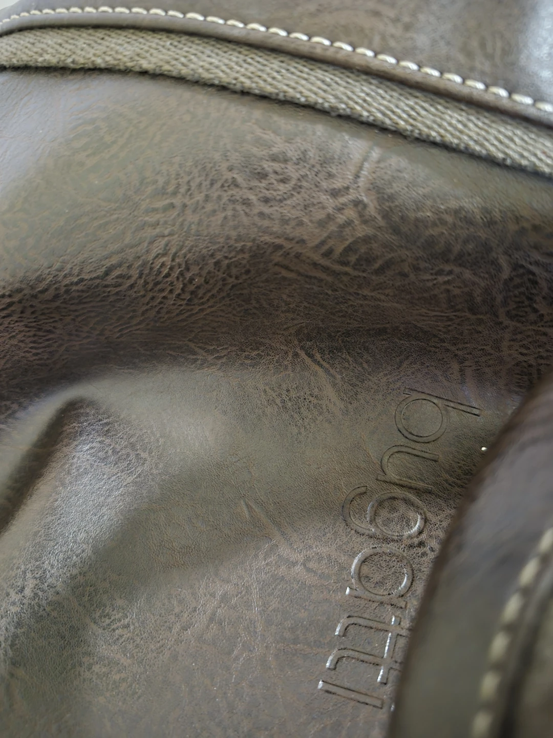 Bugatti Brown Faux Leather Duffle Bag - photo 4