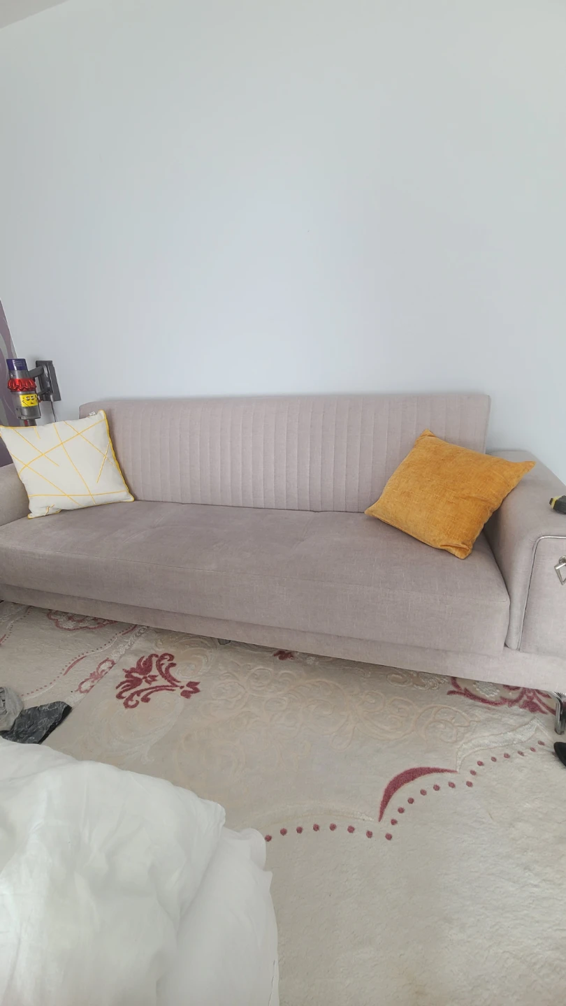 Velvet Sofa - Mustard Yellowv - photo 2
