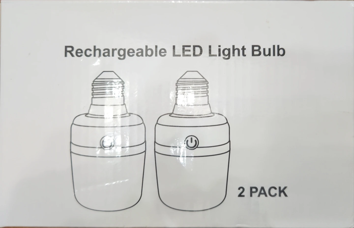 Brighttown Rechargeable LED Light Bulb 2 Pack